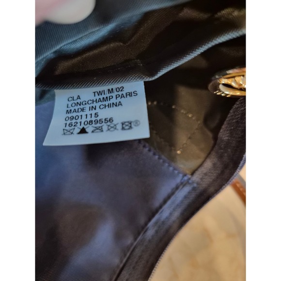 Longchamp Navy Blue Small Handle Tote Bag Purse Handbag Designer - Picture 12 of 12